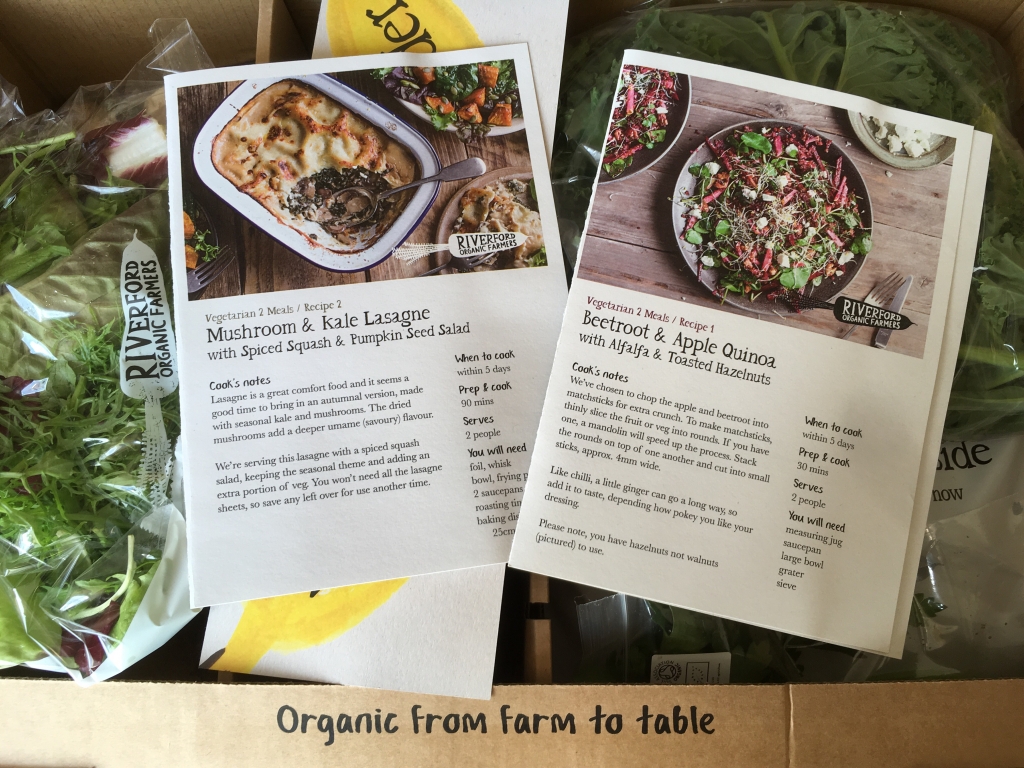 Our Riverford recipe box experience, exploring exeter