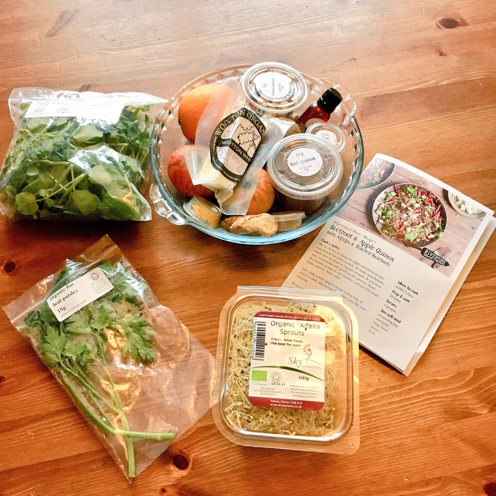 Our Riverford recipe box experience, exploring exeter