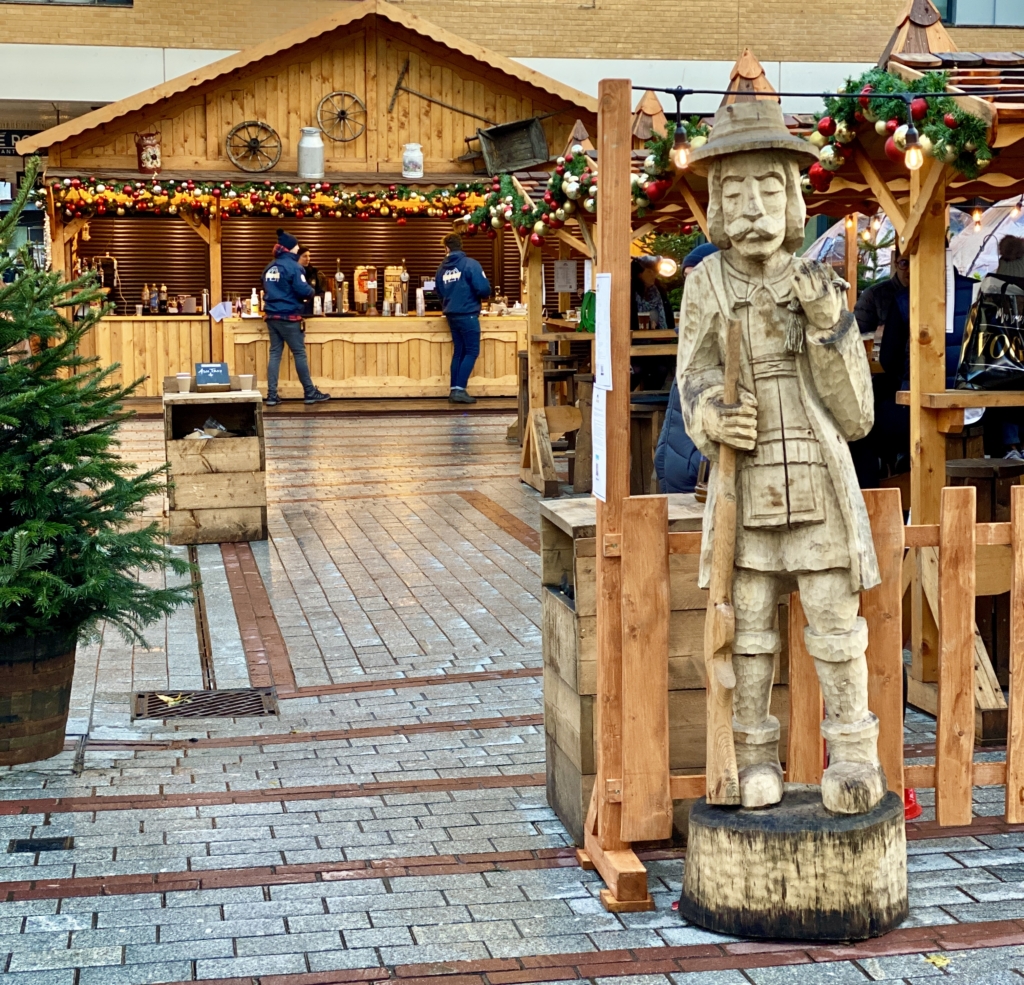 christmas bar in princesshay, exploring exeter