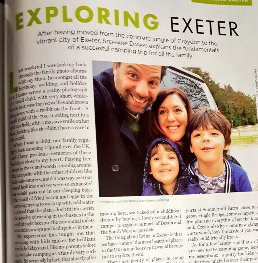 stephanie Darkes column in exeter life magazine