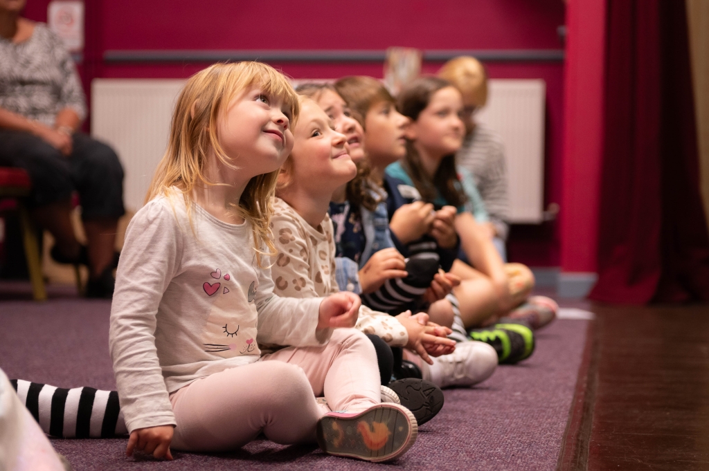Families at Budleigh Salterton Literary Festival, by Clare Helen Welsh