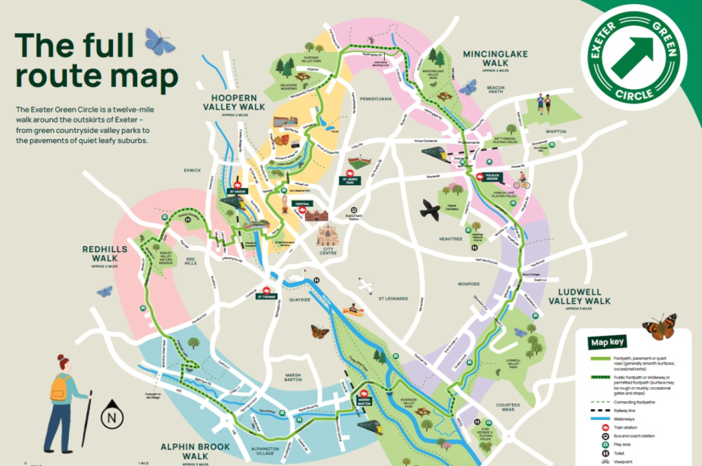 Exeter Green Circle Map
